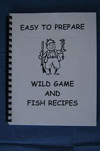   Game and Fish Recipes cookbook venison wild hog moose hunting wildlife