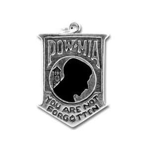  Sterling Silver POW/MIA Charm Arts, Crafts & Sewing