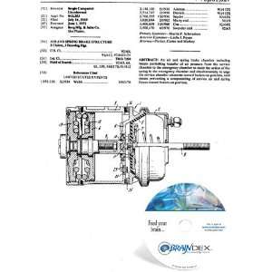  NEW Patent CD for AIR AND SPRING BRAKE STRUCTURE 