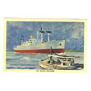    SS Alcoa Cavalier Postcard Having A Wonderful Time 