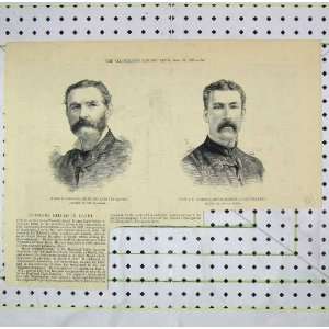  1882 Portrait Major Colville Captain Wardell Infantry 