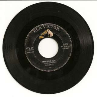   Presley 47 6420 Heartbreak Hotel/I Was The One 45 RCA Victor 47 6420