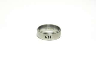   Steel 8mm Comfort Fit Personalized Engraved Guam 671 Name Ring  