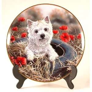  Danbury Mint Westies plate   Tyred Out   by Paul Doyle 
