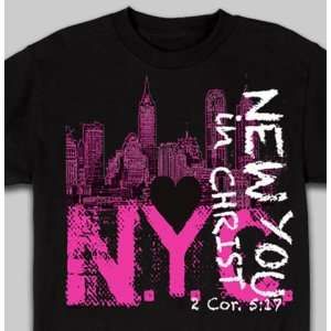  NYC   New You in Christ   Christian T Shirt: Sports 