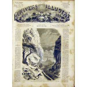  Avalanche Sauveur Pyrenees Mountain French Print 1865 