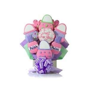Pretty in Pink Cookie Gift Bouquet:  Grocery & Gourmet Food