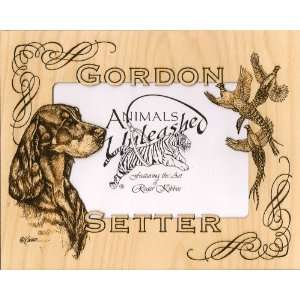   Gordon Setter Laser Engraved Dog Photo Matte 11 X 14: Kitchen & Dining
