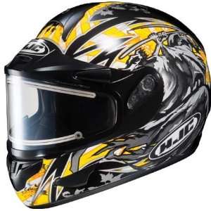  HJC CL 16 Slayer Snowmobile Helmet El MC3 Yellow Sm 