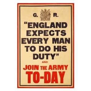  Propaganda Prints England Expects   War Print   40x30cm 
