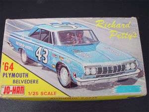 Jo Han Richard Petty 64 Plymouth Belvedere Model Car  