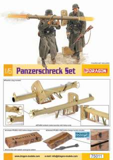   Scale WWII German Panzerschreck Set Kit for 12 Figures 75011  