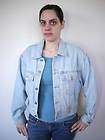   1980s GUESS Light Blue BLEACHED DENIM Cropped Jean JACKET USA Made S