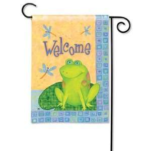  Welcome To My Pad Frog Flag   Garden