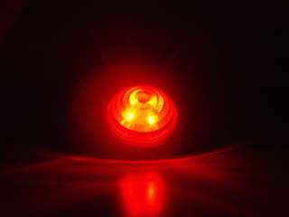Red LED truck trailer motorcycle marker stop turn light  