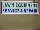 lawn equipment service repair 3d embossed plastic sign 7x21 shop fix 