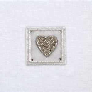  White With Silver Heart Wedding Guest Book: Toys & Games