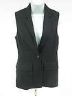   PHILLIP LIM Black Sleeveless Dress Formal Button Front Vest 4 (est