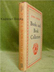 1956 First Edition Books & Book Collectors J Carter  