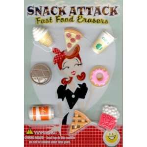  Snack Attack Erasers Vending Capsules Health & Personal 