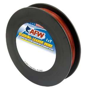 Wire Bleeding Leader Blood Red Nylon Coated 1x7 Stainless Steel Leader 