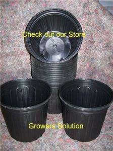 Gallon Trade Black Nursery Flower Pots 8.5 in Qty 10  
