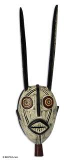 FORTUNE~African Tribal Wood Mask~Hand Crafted&Painted  