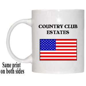   : US Flag   Country Club Estates, Georgia (GA) Mug: Everything Else