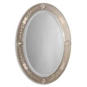  Uttermost Donna Antique Oval Wall Mirror: Home & Kitchen
