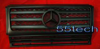 Mercedes G Class W463 Grille Grill G500 G55 90~08 AMG Matt Black Grill 