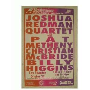  Joshua Redman Pat Metheny Handbill Poster Denver 