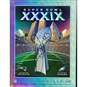 Deion Branch Autographed Super Bowl XXXIX Program:  Sports 