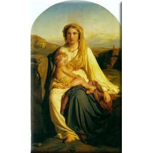   and Child 18x30 Streched Canvas Art by Delaroche, Paul: Home & Kitchen