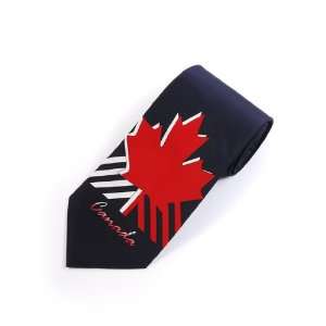    canada maple leaf tie navy necktie canadian: Everything Else