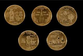 1999 2009 Complete Set Of 56 24kt Gold Quarters   D Mint (56 Coins 