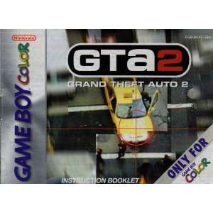 Grand Theft Auto 2 GBC Instruction Booklet (Game Boy Color Manual Only 