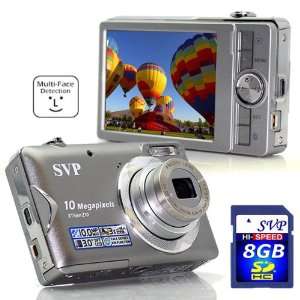   ISO 1000 Digital Camera (SVP 8GB SDHC Memory Card)