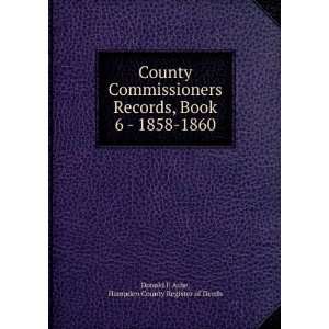   1858 1860 Hampden County Register of Deeds Donald E Ashe Books
