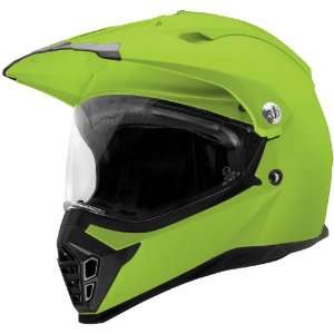 Sparx Nexus Solid Fluorescent Green Motocross Helmet   Color  Green 
