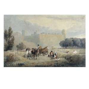 Haymaking near Warwick Castle   the Midday Rest, c.1810 