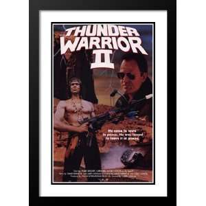 Thunder Warrior 2 32x45 Framed and Double Matted Movie Poster   Style 