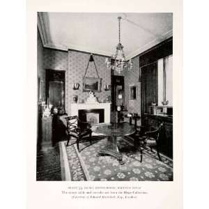  1939 Print Dining Room Furniture Regency England Interior 
