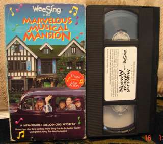 Wee Sing in the Marvelous Musical Mansion Weesing Vhs Video Rare HTF 
