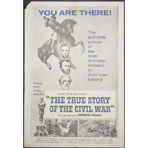    The True Story of the Civil War Poster Movie 27x40