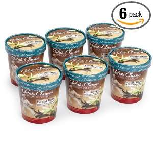 Gelato Classico Vanilla Bean Gelato, 1 Pint Cups (Pack of 6)