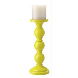   : Pack of 4 Yellow Triple Ball Pillar Candle Holders: Everything Else