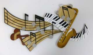 New Contemporary Music Wall Sculpture  Abstract designs, Wood, Metal 