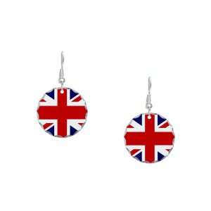    Earring Circle Charm British English Flag HD Artsmith Inc Jewelry