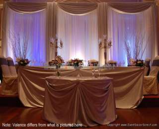 Professional Wedding Backdrop Kit w/Pipe, Drape & Valence 3 PANEL 6 