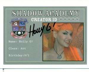 Shadow Academy Student ID Card Set Holly G Balent Tarot  